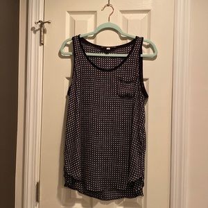 Loft Flowy Tank w/ Pocket and Ribbed Trim (Petite)